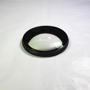 Lentille ménisque en verre optique N-SF6 à bord noirci